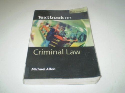 Stock image for Textbook on Criminal Law for sale by AwesomeBooks