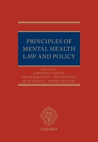 Beispielbild fr Principles of Mental Health Law and Policy zum Verkauf von Prior Books Ltd