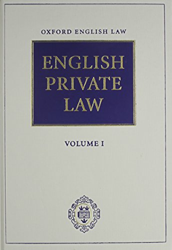 Stock image for Oxford English Law: English Private Law & Second Cumulative Updating Supplement and English Public Law for sale by Ergodebooks