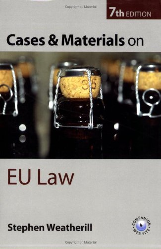 Cases and Materials on EU Law (9780199282234) by Weatherill, Stephen