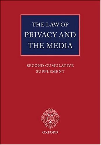 9780199283439: The Law of Privacy and the Media: Second Cumulative Supplement: Cumulative Supplementary 2