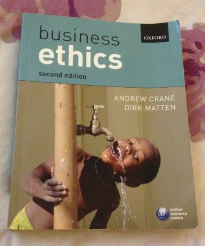 Beispielbild fr Business Ethics zum Verkauf von Better World Books