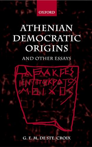 Stock image for Athenian Democratic Origins And Other Essays for sale by PBShop.store US