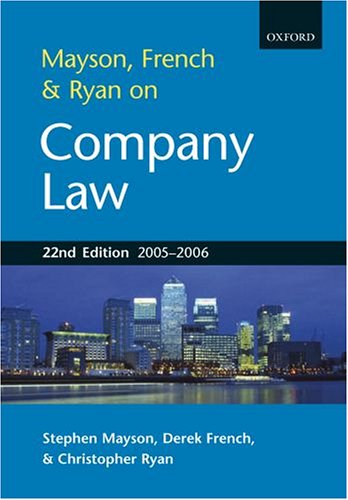 9780199285310: Mayson, French and Ryan on Company Law 2005-6