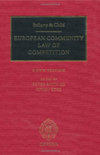Imagen de archivo de European Community Law of Competition a la venta por Better World Books Ltd