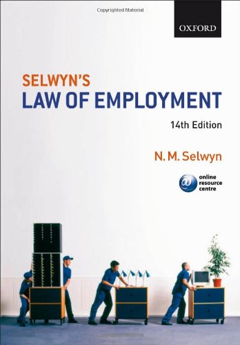 Imagen de archivo de Selwyn's Law of Employment a la venta por AwesomeBooks