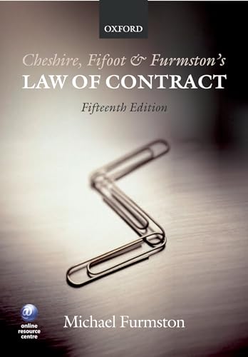 Stock image for Cheshire, Fifoot and Furmston's Law of Contract for sale by WeBuyBooks