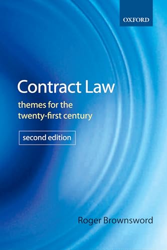 Contract Law: Themes for the Twenty-First Century (9780199287611) by Brownsword, Roger