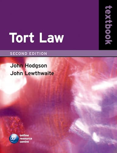 Beispielbild fr Tort Law textbook zum Verkauf von WorldofBooks