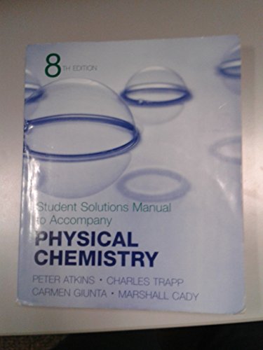 Beispielbild fr Instructor's Solutions Manual to Accompany Atkins' Physical Chemistry, Eighth Edition zum Verkauf von GF Books, Inc.
