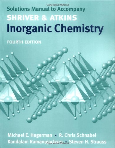 9780199288595: Solutions manual to accompany Shriver and Atkins Inorganic Chemistry 4/e