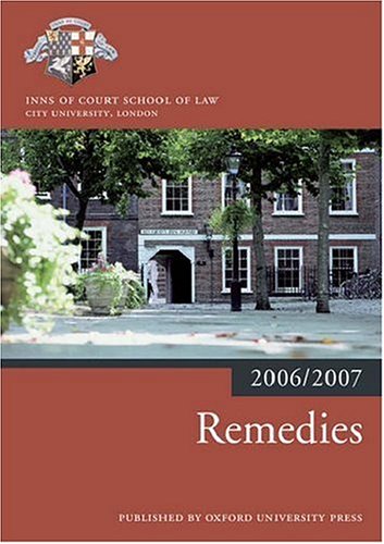 Stock image for Remedies 2006-07 (Bar Manuals) for sale by WorldofBooks