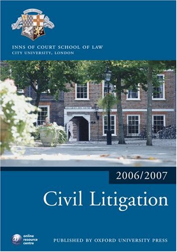 Beispielbild fr Civil Litigation 2006-07 (Bar Manuals) zum Verkauf von WorldofBooks