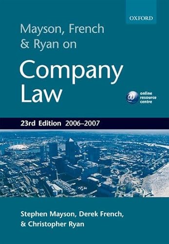 Imagen de archivo de Mayson, French and Ryan on Company Law 2006-7 a la venta por MusicMagpie