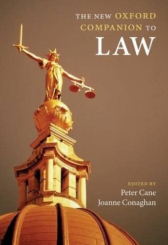 9780199290543: The New Oxford Companion to Law (Oxford Companions)