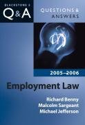 Beispielbild fr Q&A: Employment Law 2006 and 2007 (Blackstone's Questions and Answers) zum Verkauf von WorldofBooks