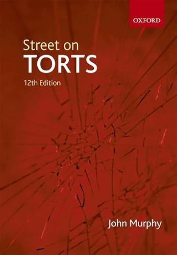 Imagen de stock para Street on Torts