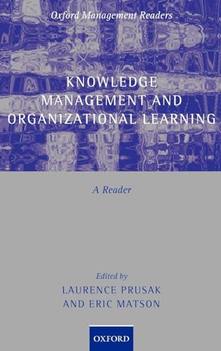 Imagen de archivo de Knowledge Management and Organizational Learning: A Reader a la venta por ThriftBooks-Dallas