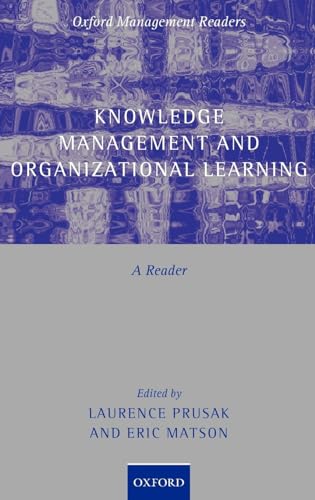 Stock image for Knowledge Management and Organizational Learning : A Reader for sale by Better World Books