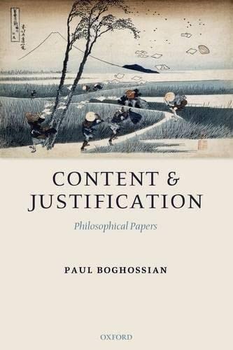 Stock image for Content and Justification: Philosophical Papers for sale by HPB-Ruby