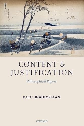 Imagen de archivo de Content and Justification: Philosophical Papers a la venta por SecondSale