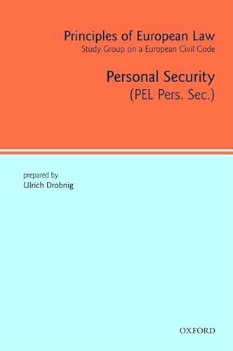 9780199295999: Principles of European Law: Personal Security