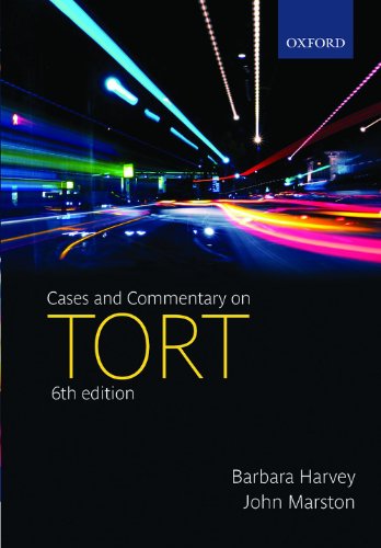 Beispielbild fr Cases and Commentary on Tort zum Verkauf von Reuseabook