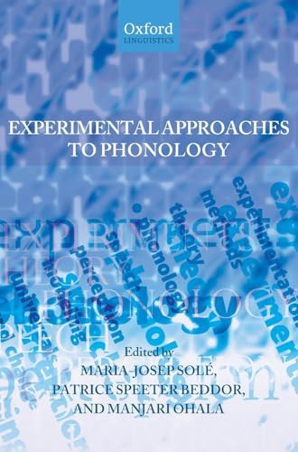 Beispielbild fr Experimental Approaches to Phonology Sole, Maria-Josep; Beddor, Patri zum Verkauf von Iridium_Books