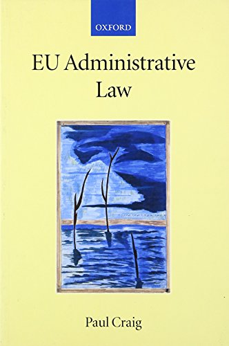 Beispielbild fr EU administrative law. zum Verkauf von Kloof Booksellers & Scientia Verlag