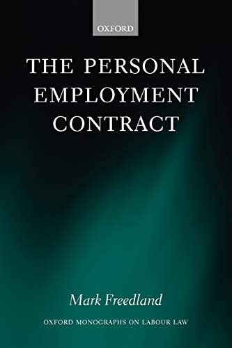 Stock image for The Personal Employment Contract (Oxford Labour Law) for sale by Phatpocket Limited