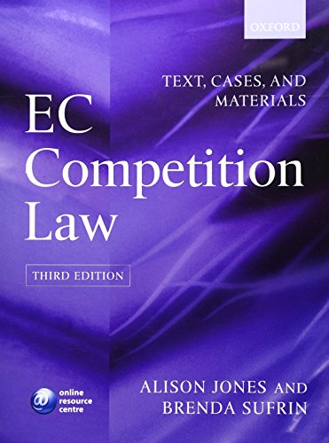 EC Competition Law: Text, Cases and Materials (9780199299041) by Jones, Alison; Smith, Brenda