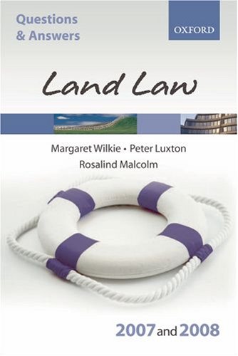Beispielbild fr Q and A: Land Law 2007-2008 (Blackstone's Law Questions and Answers) zum Verkauf von Ergodebooks