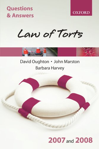 9780199299485: Q&A: Law of Torts 2007 and 2008 (Blackstone's Law Questions and Answers)