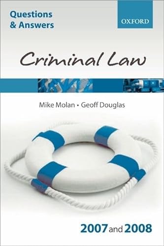 Beispielbild fr Q and A: Criminal Law 2007-2008 (Questions & Answers (Oxford)) zum Verkauf von Ergodebooks