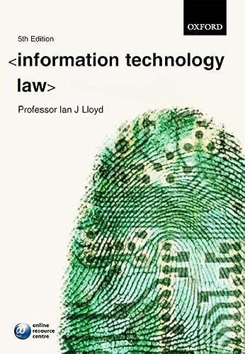 Beispielbild fr Information Technology Law zum Verkauf von WorldofBooks