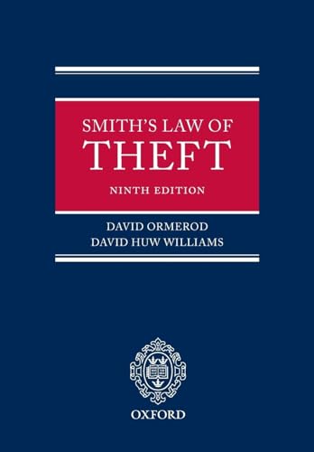 Smith: The Law of Theft (9780199299898) by Ormerod, David; Williams, David