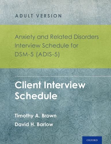 Beispielbild fr Anxiety and Related Disorders Interview Schedule for DSM-5 (ADIS-5) zum Verkauf von Blackwell's
