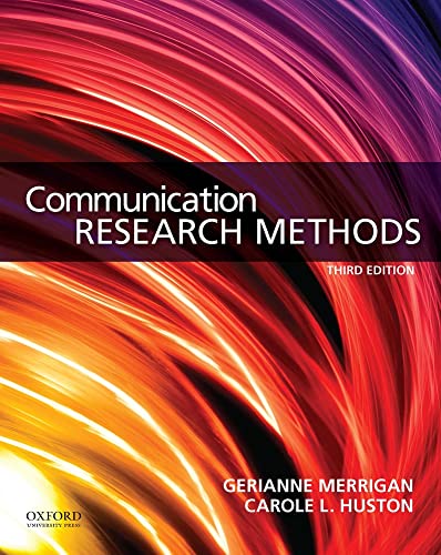 Beispielbild fr Communication Research Methods zum Verkauf von SecondSale