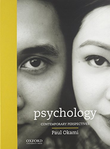 Imagen de archivo de Psychology: Contemporary Perspectives Book Including the Bonus Chapter a la venta por Blue Vase Books