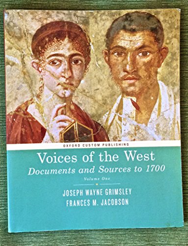 9780199352142: Voices of the West Volume One: To 1750