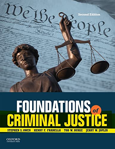Imagen de archivo de Foundations of Criminal Justice a la venta por Better World Books: West