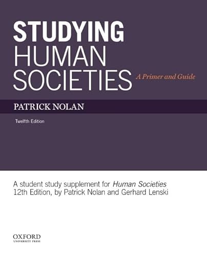 Stock image for Studying Human Societies: A Primer and Guide for sale by BooksRun