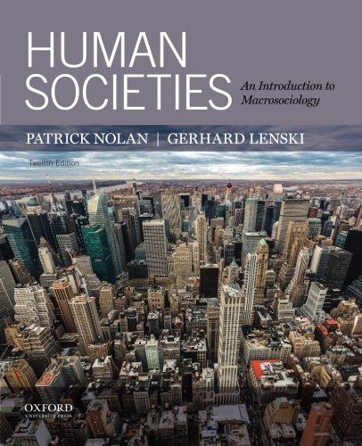 9780199382453: Human Societies: An Introduction to Macrosociology