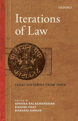 Stock image for Iterations of Law: Legal Histories from India for sale by GF Books, Inc.