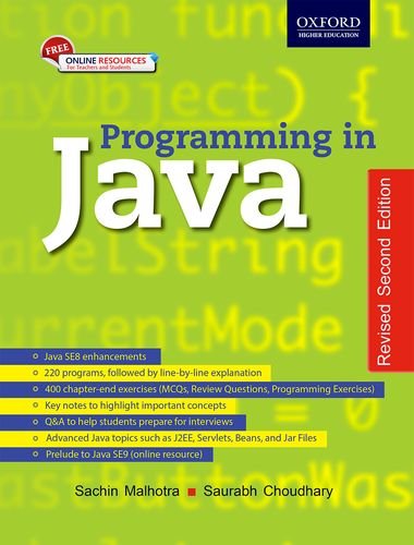 9780199484140: Programming in Java [Paperback] [Jan 01, 2018] Sachin Malhotra
