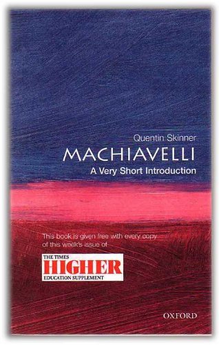 9780199504640: Machiavelli: A Very Short Introduction