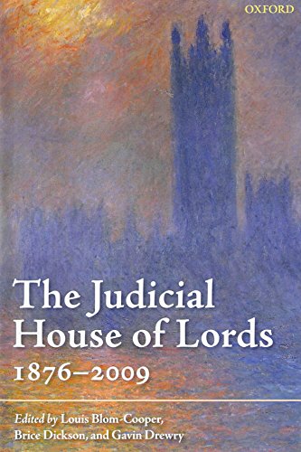 Imagen de archivo de The Judicial House of Lords : 1870-2009 a la venta por Better World Books Ltd