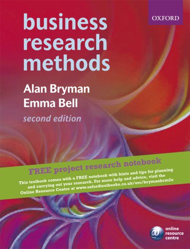 Imagen de archivo de Business Research Methods - Project Research Book a la venta por Phatpocket Limited