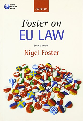 Beispielbild fr Foster on EU Law zum Verkauf von AwesomeBooks