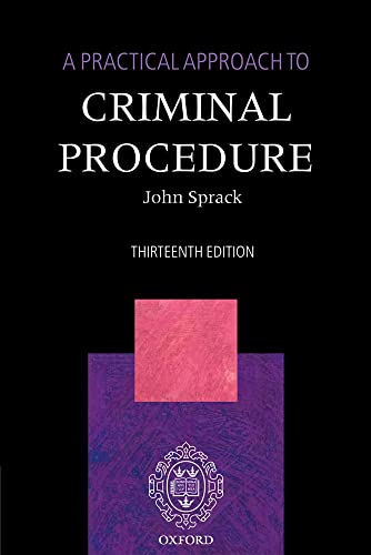9780199535392: A Practical Approach to Criminal Procedure